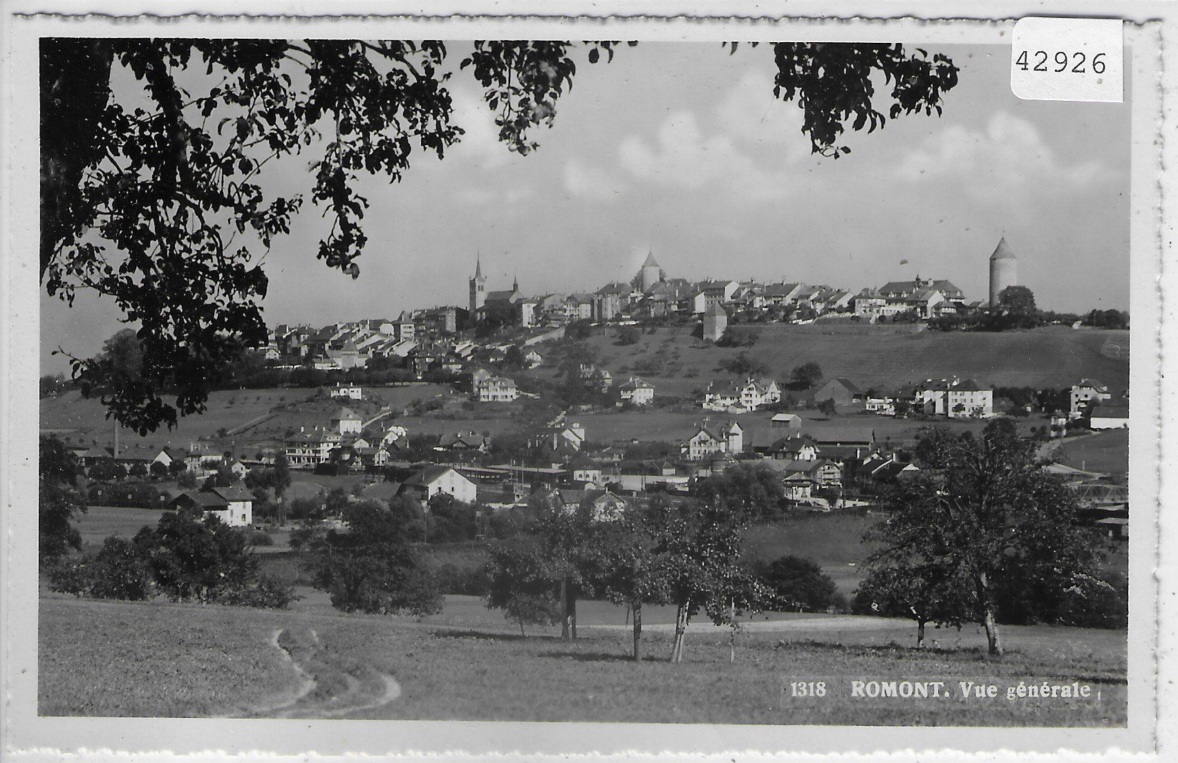 Cartoline postali: Romont - Vue generale – Usato da Ettingen venduto da Kartenplanet