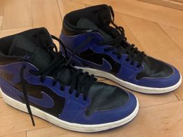 Nike Air Jordan 1 Mid Purple Black