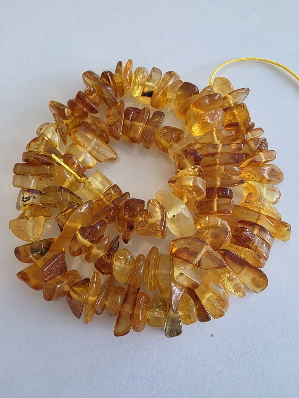 Mineralien & Heilsteine: Bernstein baltisch Amber  ca.5-10mm. Stranglänge ca. 35cm. – Neu und originalverpackt aus Menziken von Mirager 1