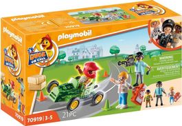 Playmobil® Duck on Call – Notarzt Action | Helfe dem Rennfah