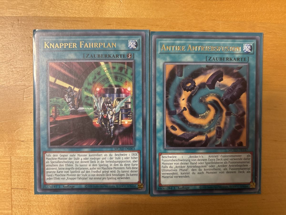 Yugioh Carte collezionabili: Yugioh Karten MGED-DE063&147 – Usato da Speicherschwendi venduto da YugisKartenKammer