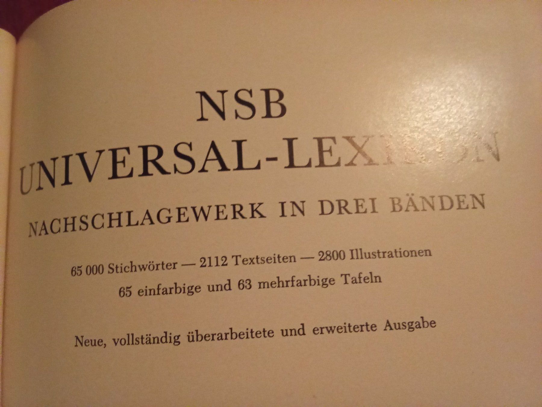 Libri: NSB Universal-Lexikon Band I-III – Usato da Remetschwil venduto da Privatflohmi 7