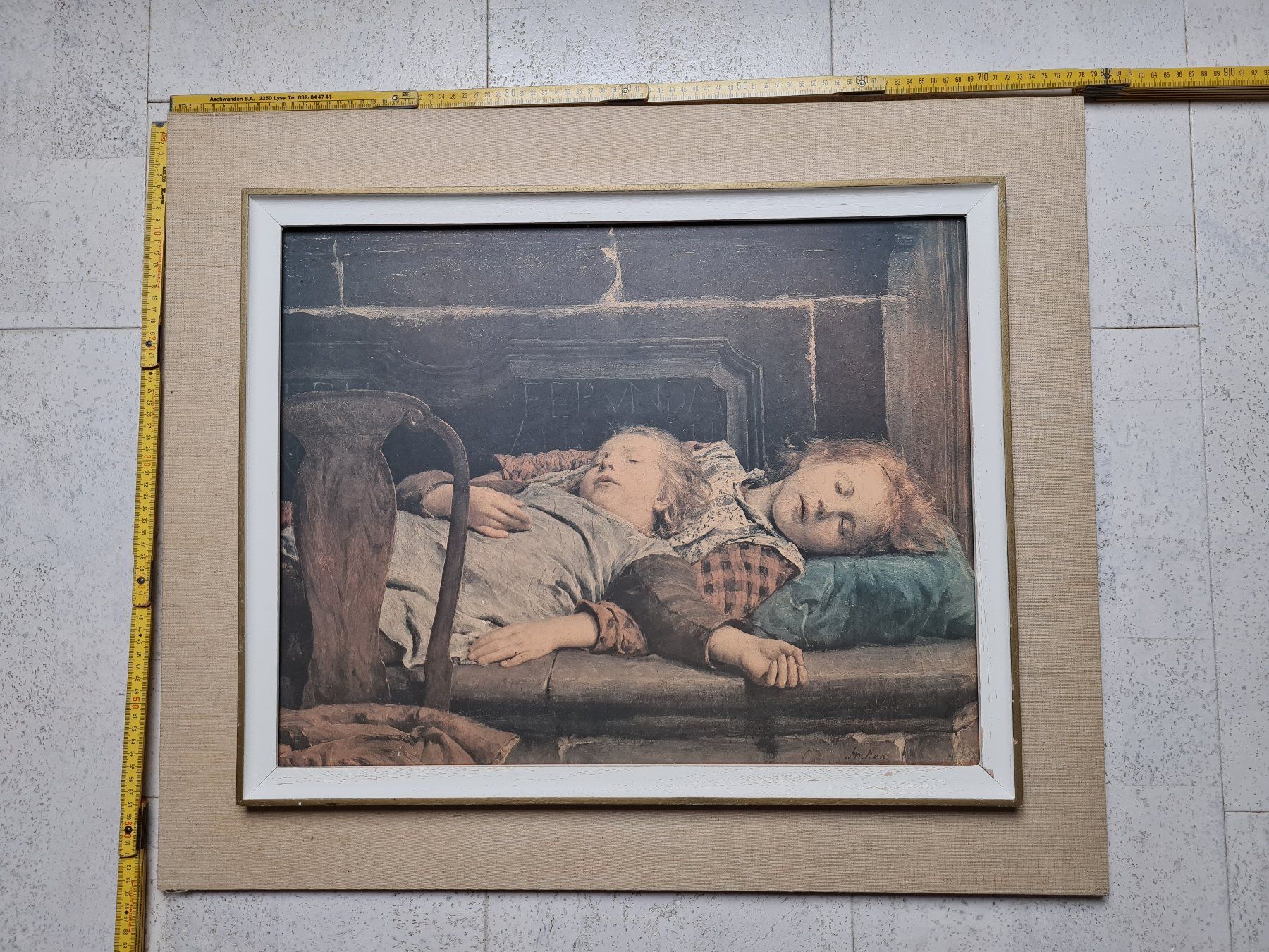 Foto & Immagini: Bild von Albert Anker zwei schlafende Mädchen – Usato da Bern venduto da Calvaro 1