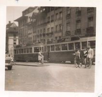 Bern (GE) Historische Strassenbahn Tram foto 6 x 6