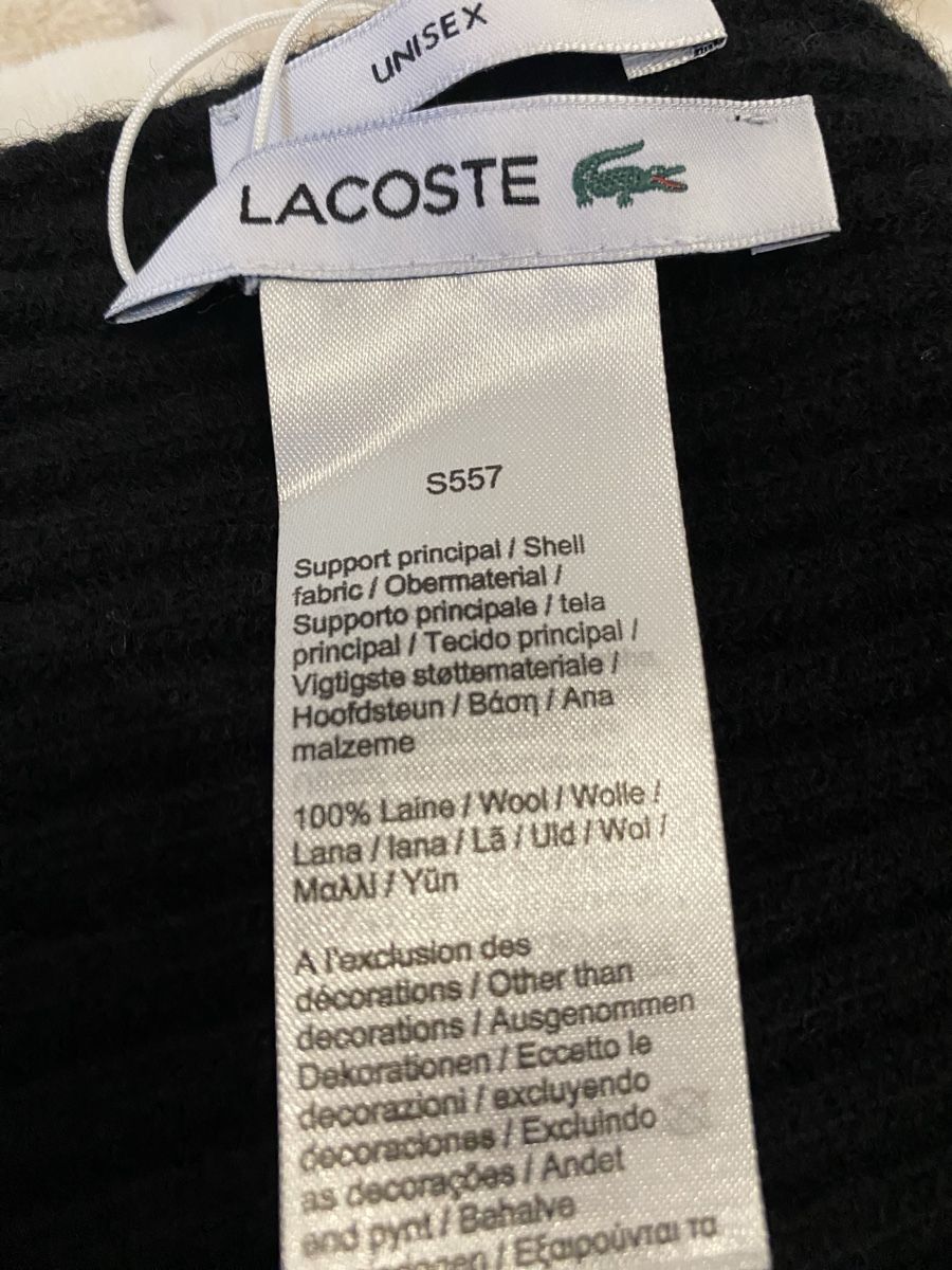 Lacoste Foulards, Tücher & Schals: Écharpe Lacoste, noire - NEW – Neu und originalverpackt aus Corsier GE von tanamera 4