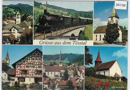 Grüsse aus dem Tösstal - Dampfzug, Sitzkirch, Wila, Bauma