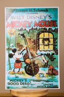 Mickey Maus Blechschild "Mickeys Good Deed" Winterdeko!
