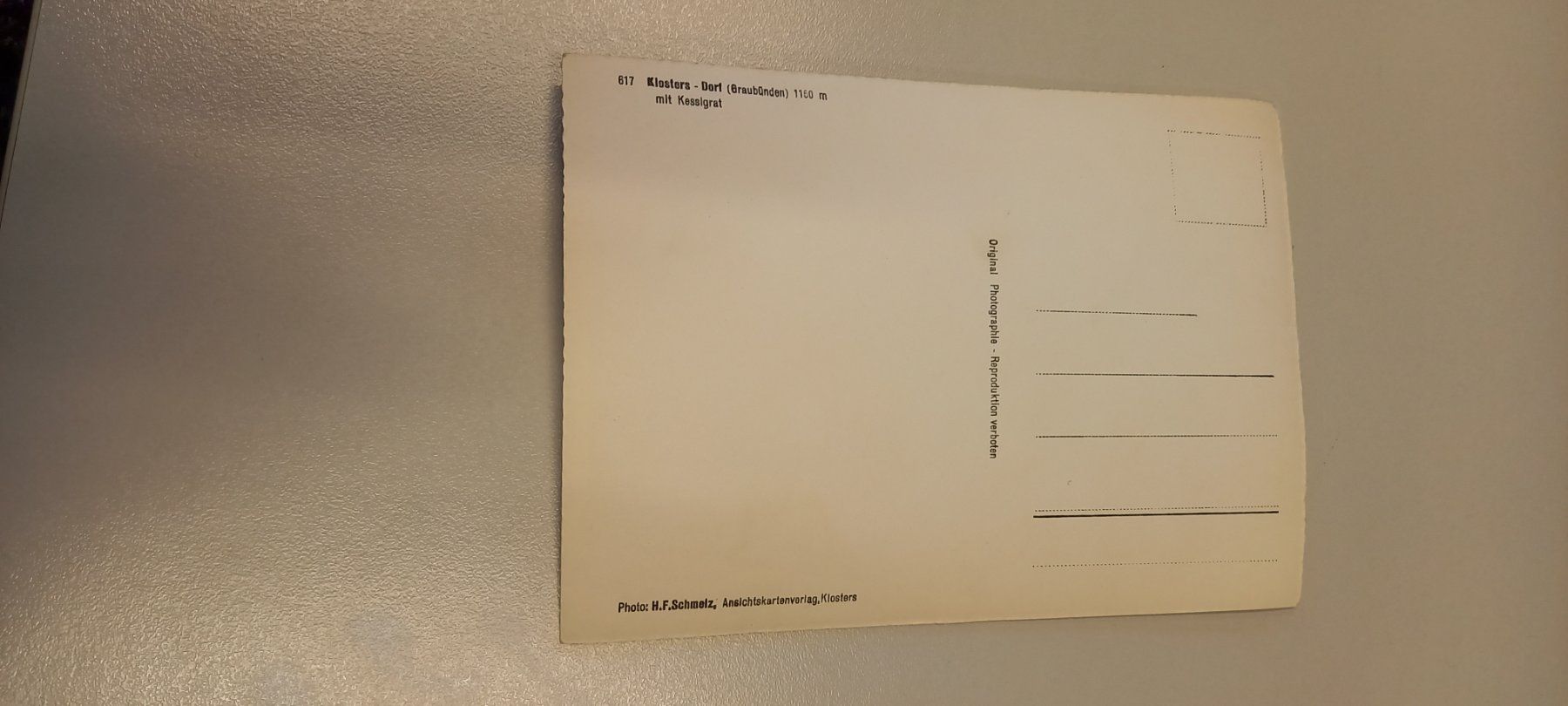 Ansichtskarten: Carte postale  Suisse Klosters Dorf – Gebraucht aus Fey von sverigi 1