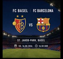 2 Tickets FC Basel – FC Barcelona | Sektor B Parkett