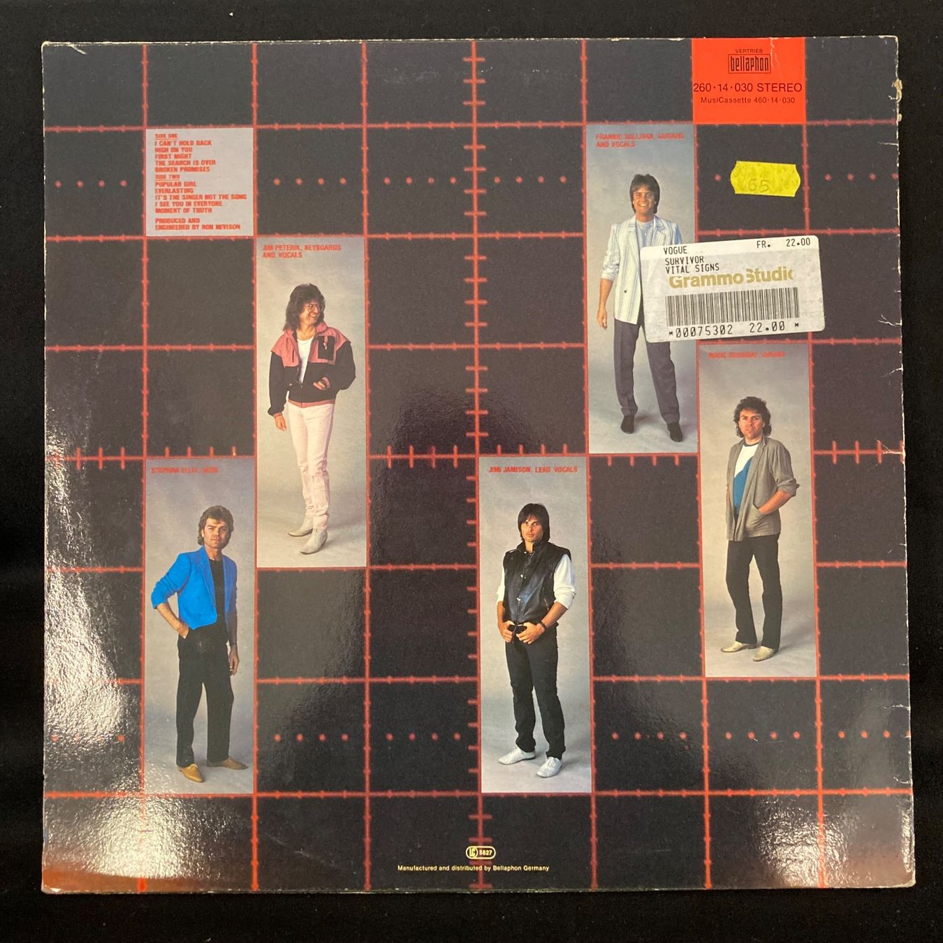 Dischi in vinile: Survivor / Vital Signs – Usato da St.Gallen venduto da Out-take 1
