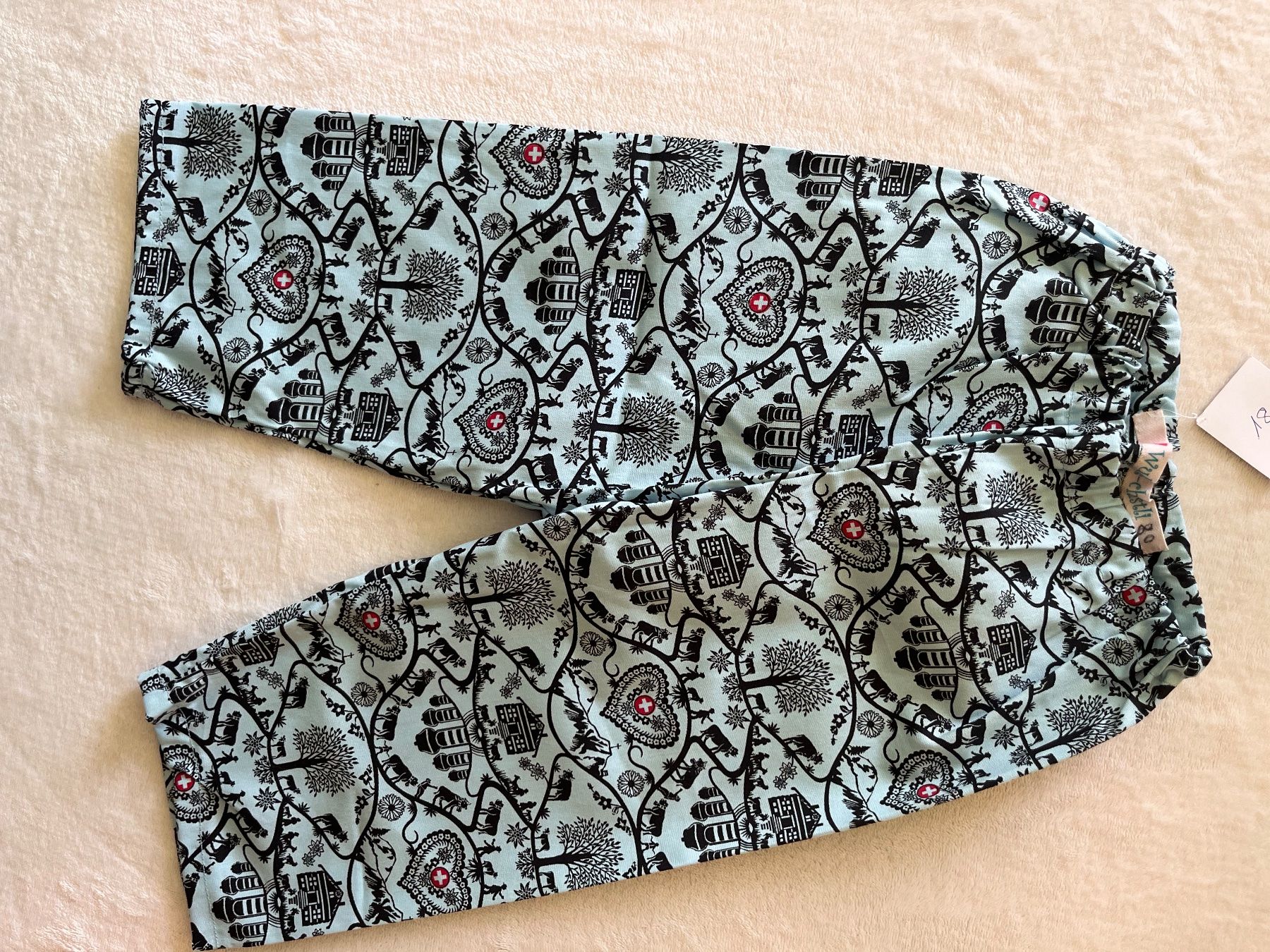 Pantaloni: 1 Kinderhose selbst genäht – Nuovo e nell'imballaggio originale da Büsserach venduto da bor_s88m