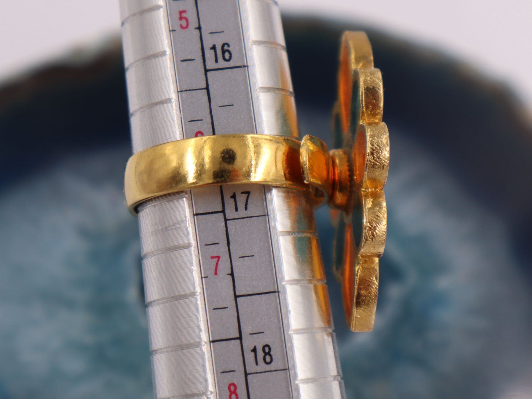 Anelli: Ring Blume, Adjustierbar – Usato da Baden venduto da swiss-alps 6