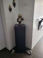 Holz Deko Säule Schwarz (ohne Deko Eule)