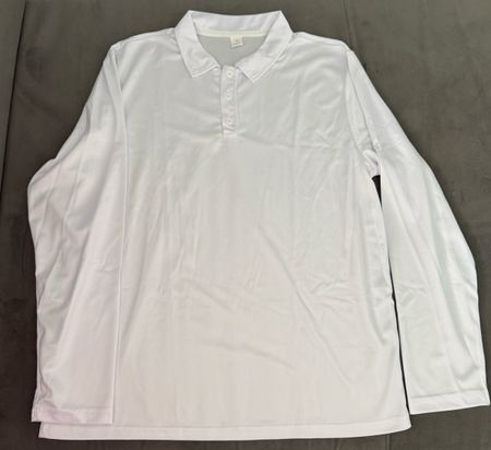 2 Polo Langarmhemden M Weiss + Blau - Neu