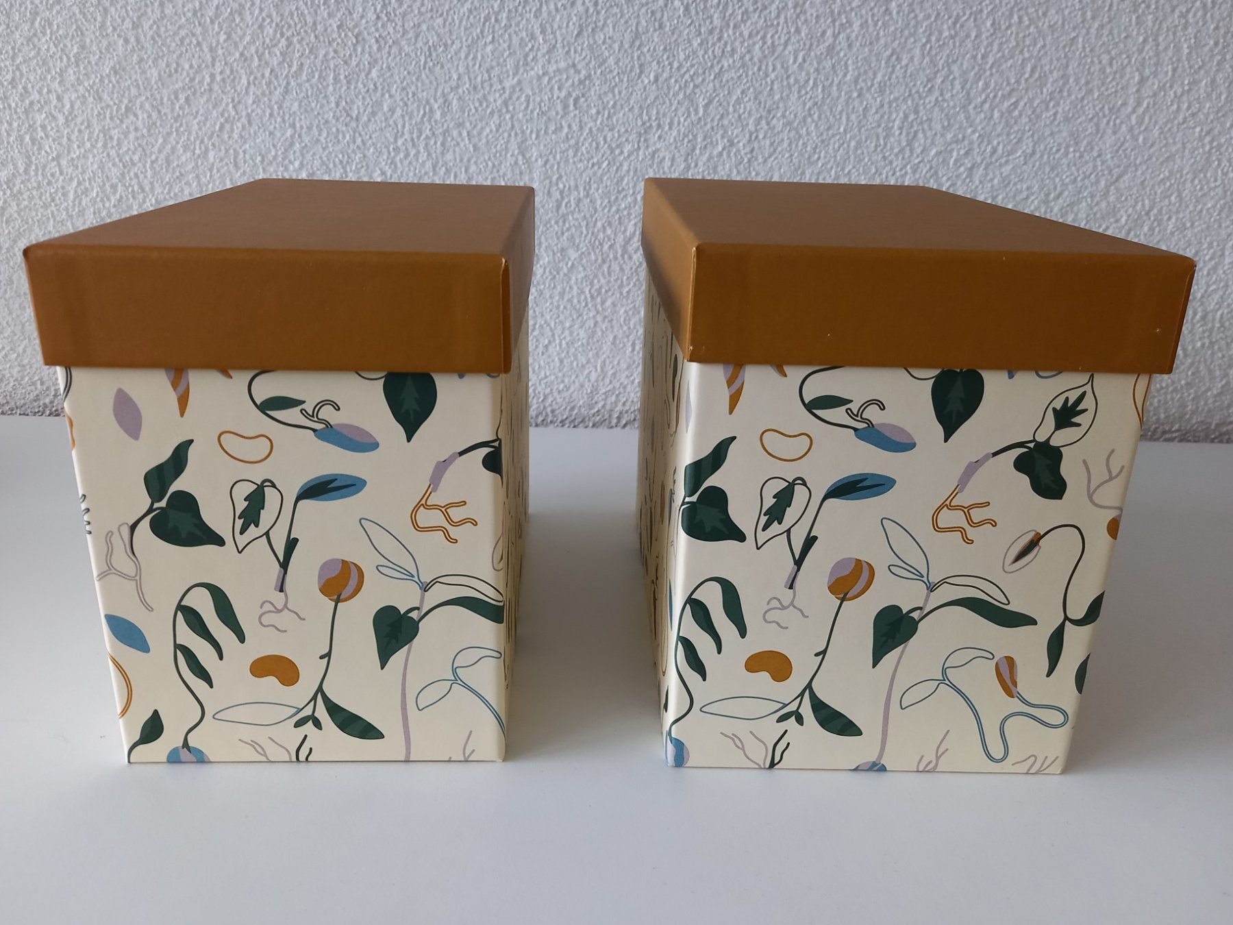 Ikea Contenitori & Simili: 2 kleine Boxen mit Deckel, Sprossenmuster – Nuovo (secondo la descrizione) da Obernau venduto da Corolli