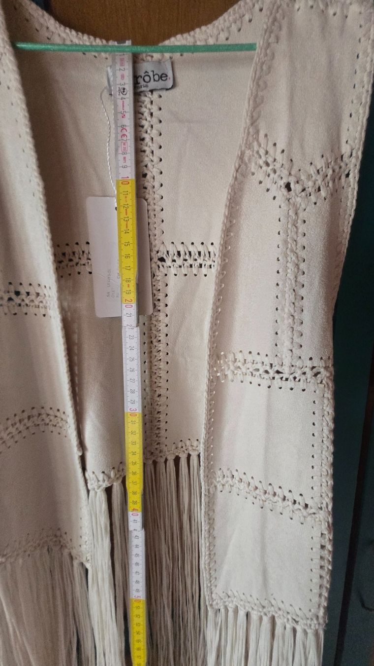 Gilet & Giacche: Boho Weste weiss Hippie – Nuovo e nell'imballaggio originale da Scharnachtal venduto da Aber.abe 2