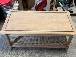 ART 986-J Table basse cannage sablé