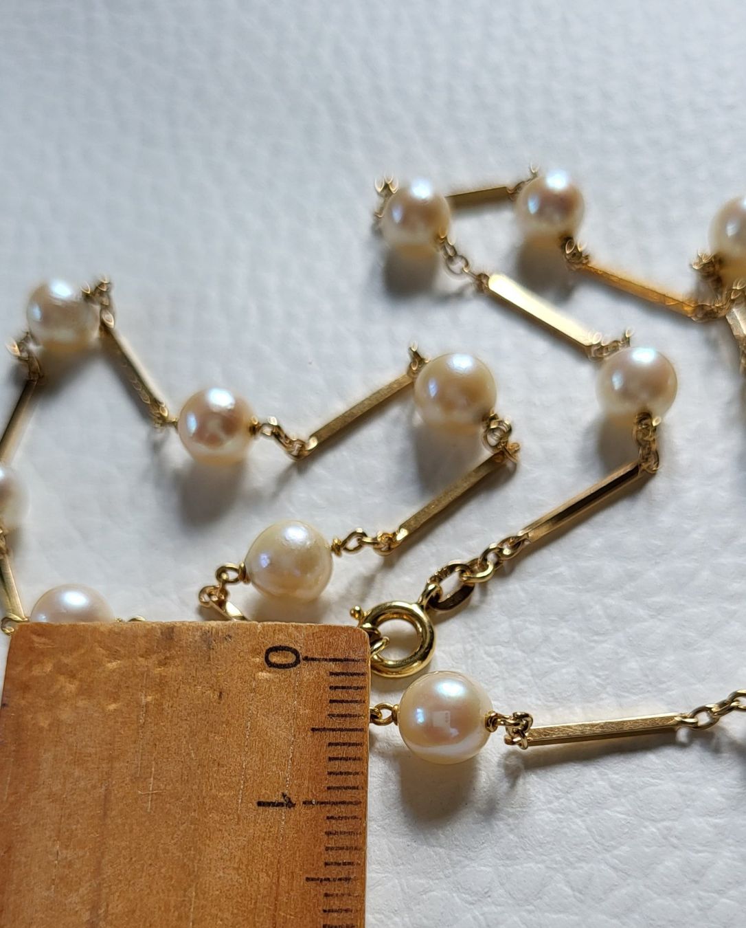 Catenine: Gold 750 Kette Mit Perlen 18 Karat – Usato da Wald ZH venduto da Dasilver 1