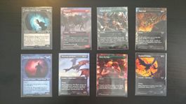 8 LOTR art cards – no foil – Mint
