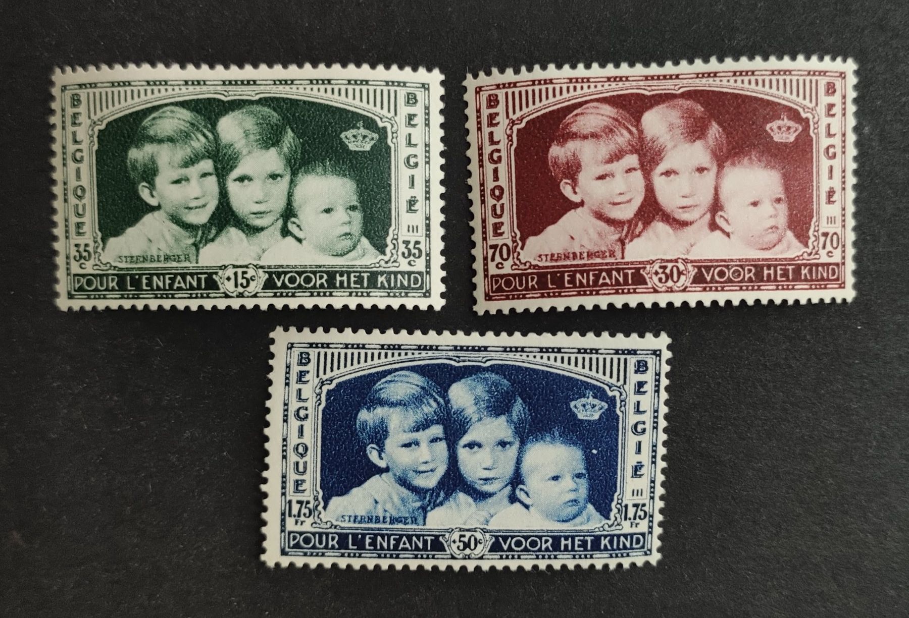 Tutti i francobolli: Belgien 1935, Satz ungestempelt – Usato da Wil SG venduto da Zazal