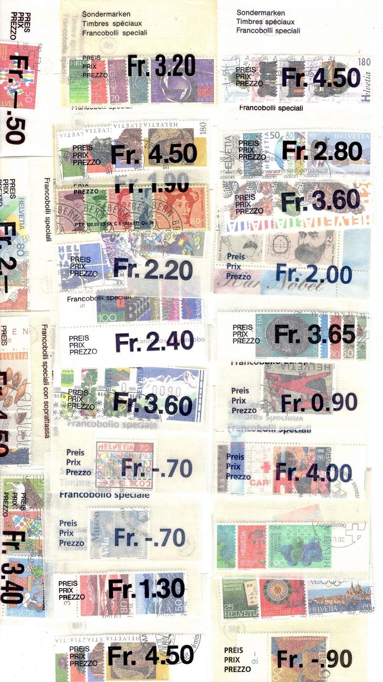 Tutti i francobolli: Sammlung Schweiz (910) – Usato da Burgdorf venduto da blinky01