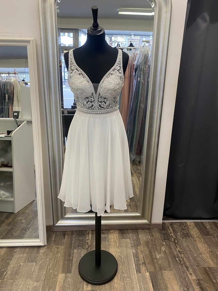 Kleider: Kurzes Brautkleid Gr. 34  neuwertig – Neu (gemäss Beschreibung) aus Schlatt ZH von mak_wrr6