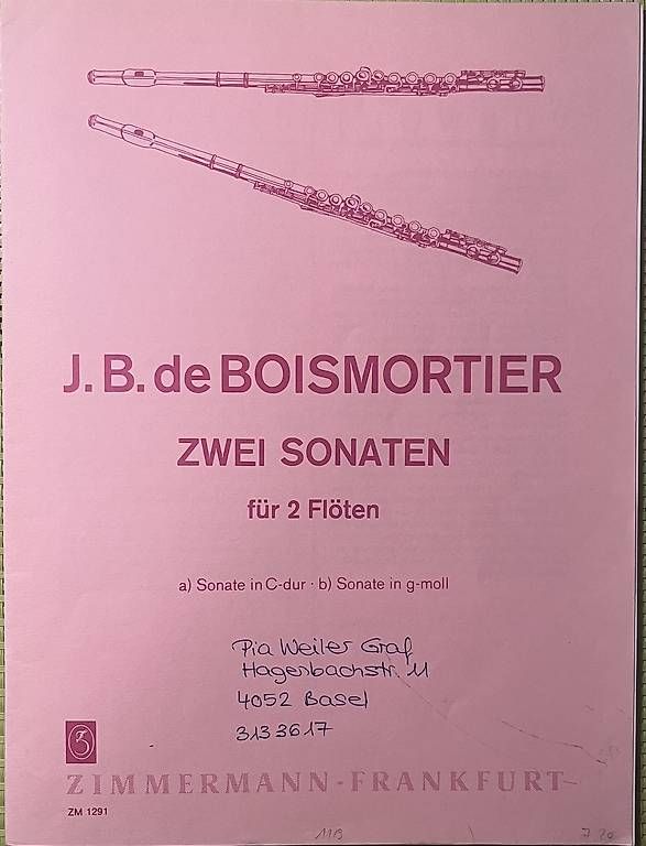 Strumenti musicali: Noten für 2 Flöten – Usato da Itingen venduto da Weiler1 1