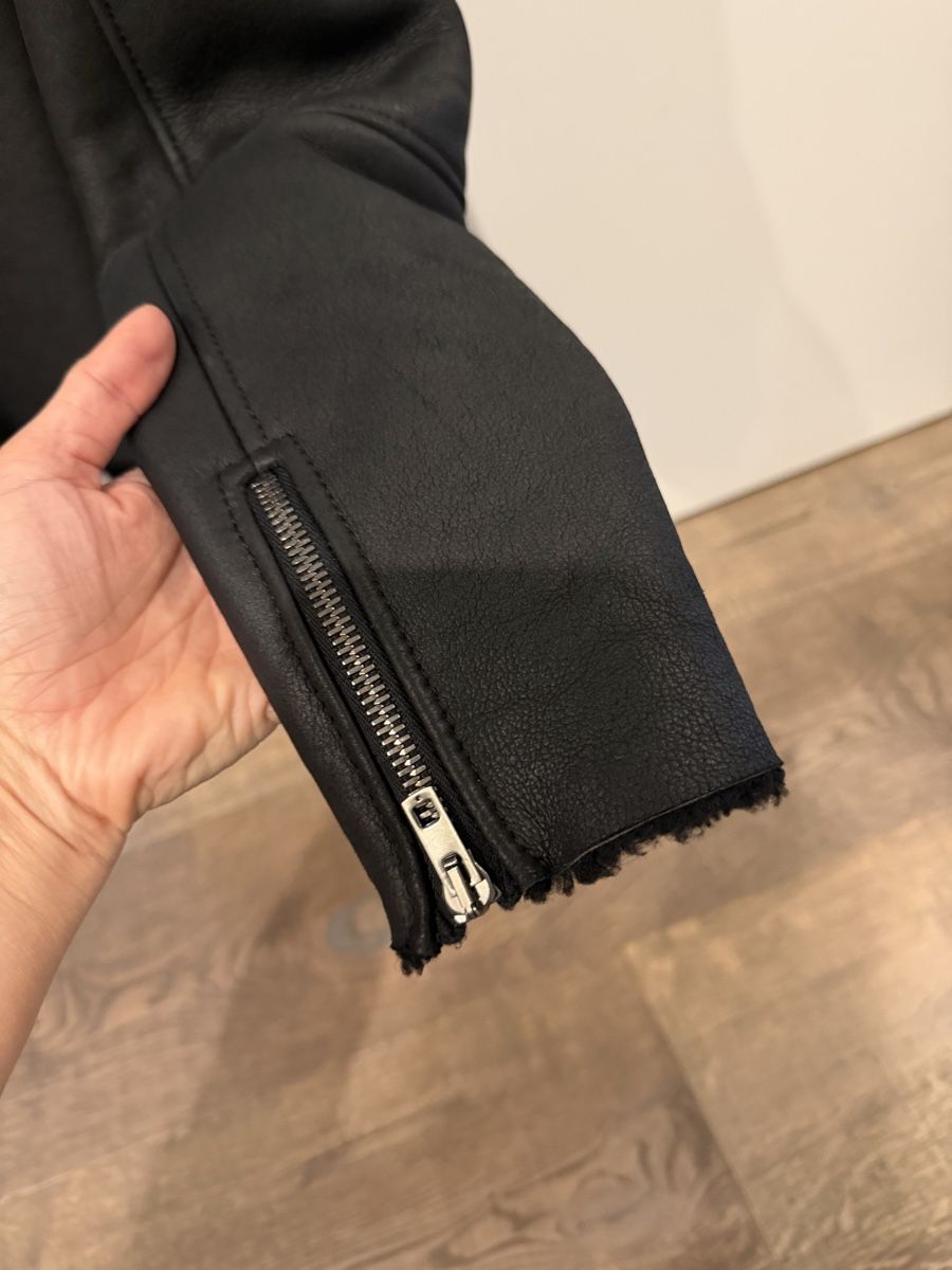 Giacche: JOSEPH BLACK LEATHER JACKET WITH SHEARLING LINING – Usato da Herrliberg venduto da Tubalp 2