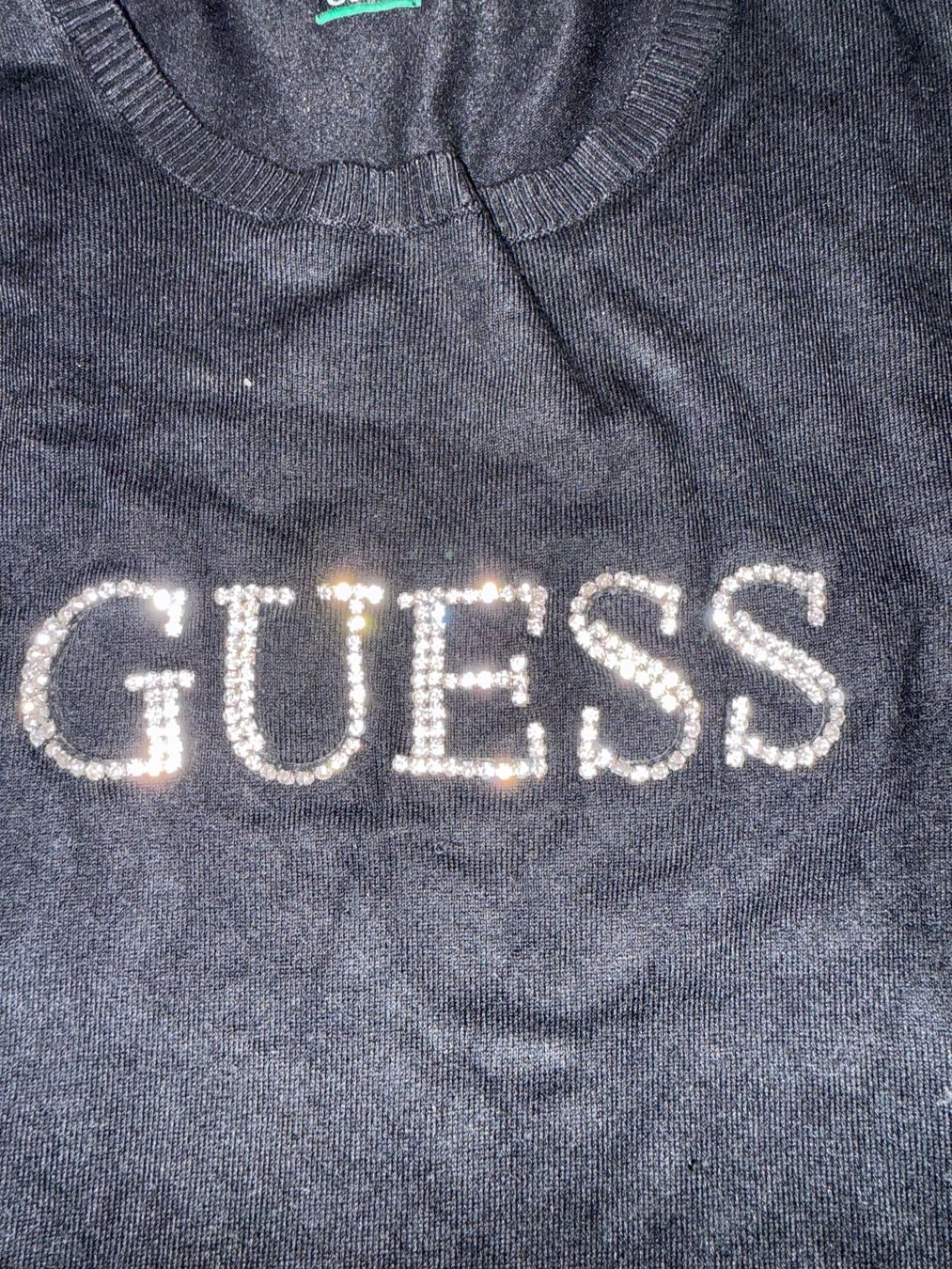 Guess Pulls & Sweat-shirts: Damen Pullover Guess schwarz mit Strasssteinen gebraucht – D'occasion à steinen par Nayabloom84 1