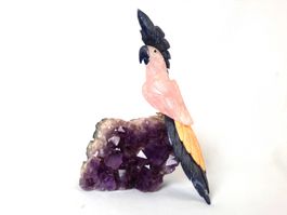 Kakadu auf Amethyst