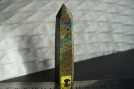 Azurit in Matrix    Spitze 10cm x 2,5cm     TOPSTONE
