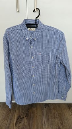 Hollister Hemd, Grösse M, Blau/Weiss Kariert, Top Zustand!