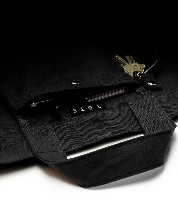 Taschen: Schwarz Tote Bag | gestickt – Neu und originalverpackt aus Zürich von Muirwoods 4