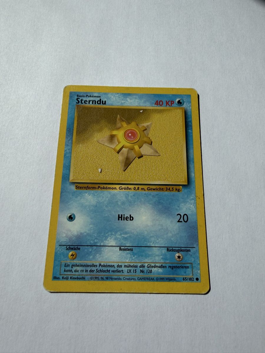 Pokémon Carte collezionabili: Pokemonkarte Sterndu base set – Usato da Willisau venduto da Neiro77