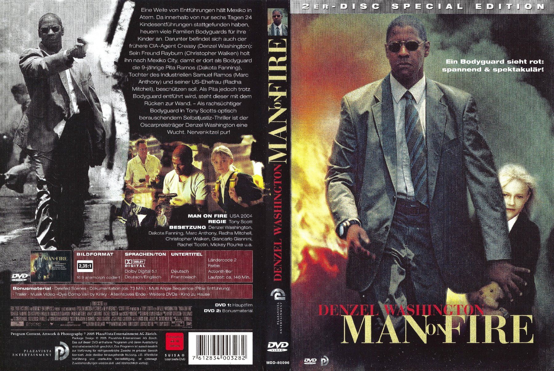 Tous les DVDs: Man on Fire – D'occasion à Zürich par Cineasten