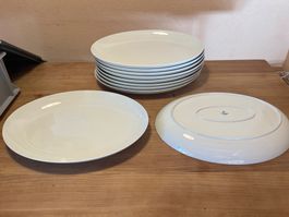 10 Fürstenberg Teller oval wunderschön
