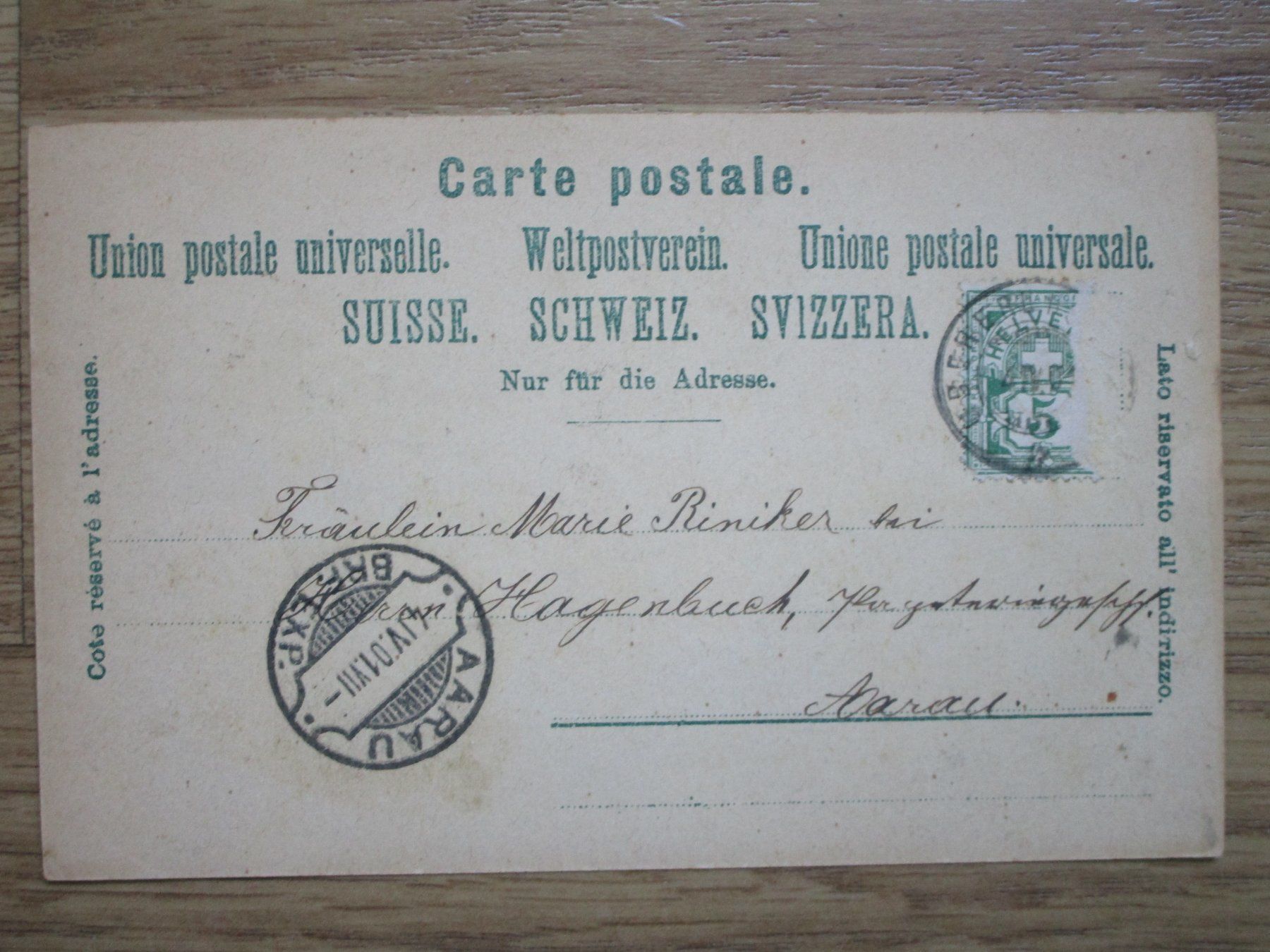 Cartoline postali: Antike Litho Ansichtskarte  Gruss aus Ober-Erlinsbach – Usato da Heimberg venduto da Lupo57 1