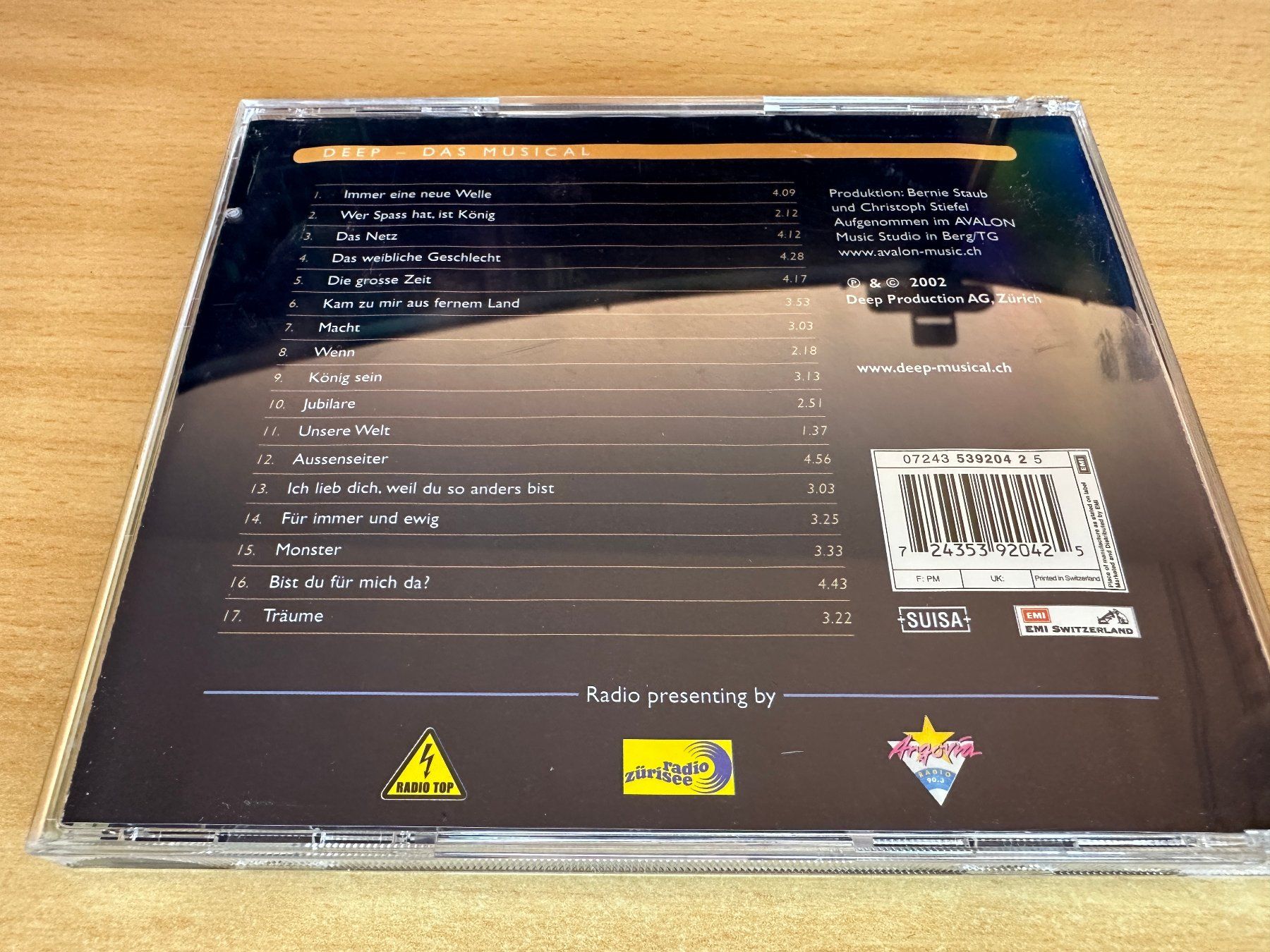 CDs: Various – Deep - Das Musical – Gebraucht aus Rikon im Tösstal von Alpenmutz 1