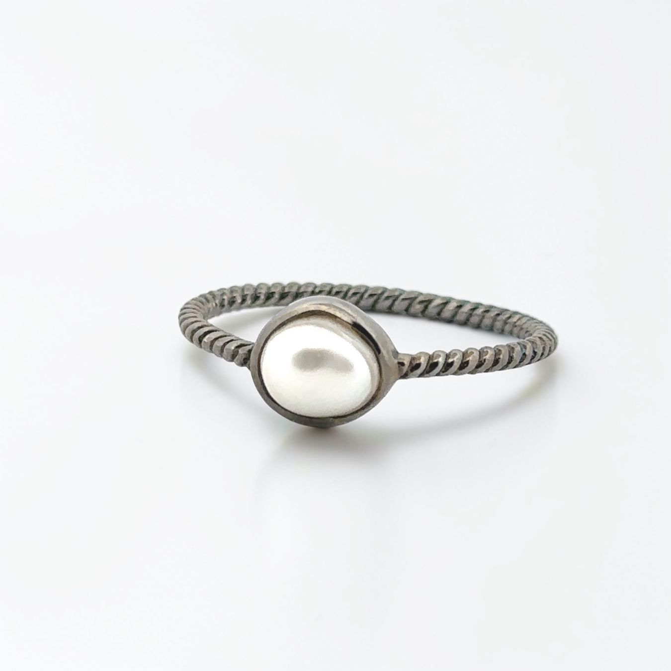 Olga Ribler Ringe: Silberring mit Süsswasserperle Gr.58 – Neu (gemäss Beschreibung) aus Luzern von MonikaS03