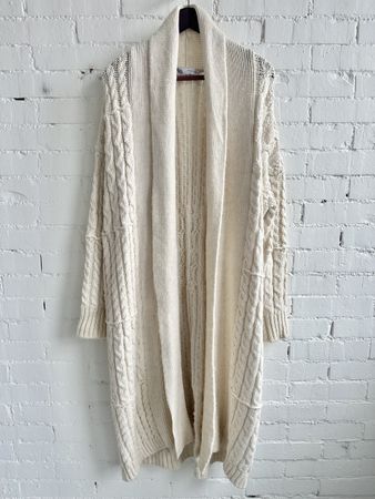 Toller ZARA Strick-Cardigan | Cremeweiss | Gr. S