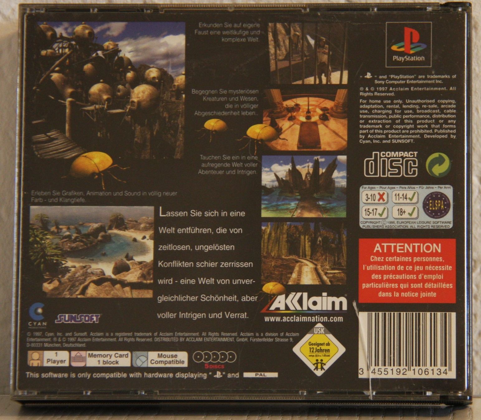 Jeux: PS1 Riven – D'occasion à Fisibach par Retrogames24 1