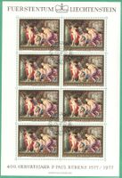Kleinbogen  Peter Paul Rubens   1976     gestemp.  Ersttag