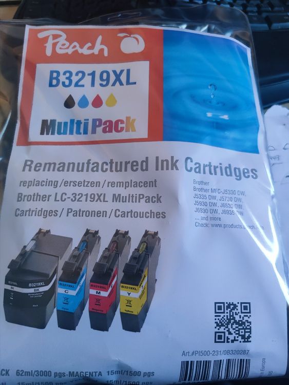 LeciRoba LC3219XL Tintenpatronen – 4er Pack, Kompatibel Mit Brother Druckern, Hohe Seitenleistung