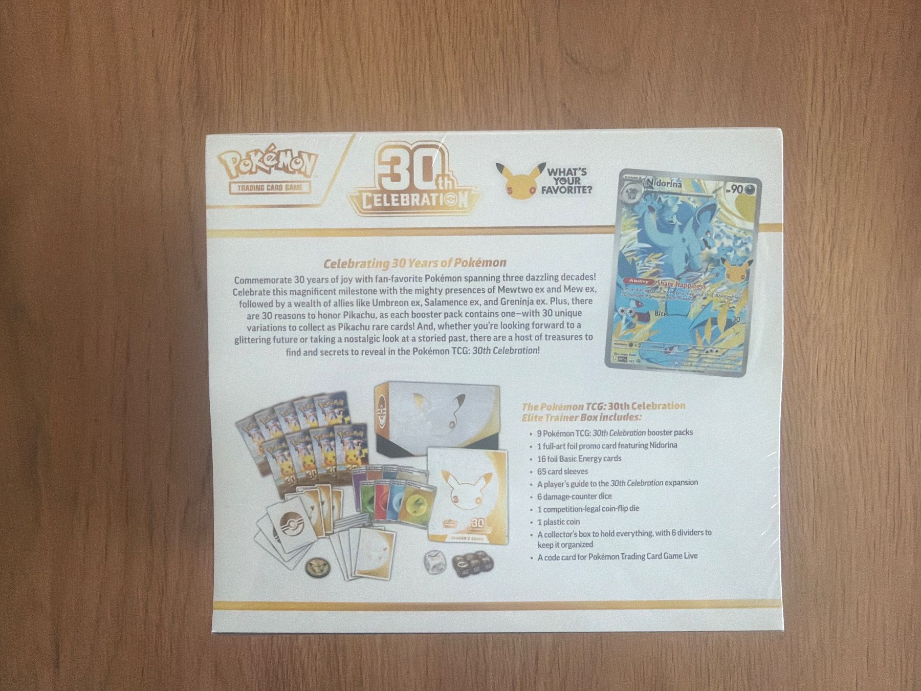 Pokémon Carte collezionabili: Pokemon ETB 30th Celebration EN – Nuovo e nell'imballaggio originale da Gurbrü venduto da Watchlove 1