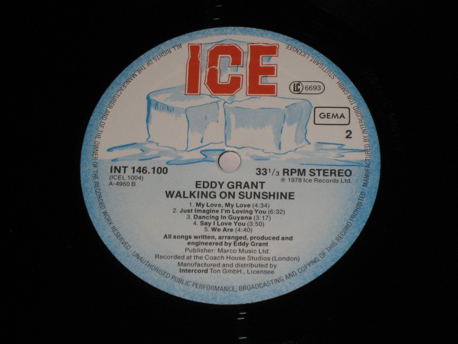 Vinyles: LP - EDDY GRANT - WALKING ON SUNSHINE – D'occasion à Steckborn par Quo7 2