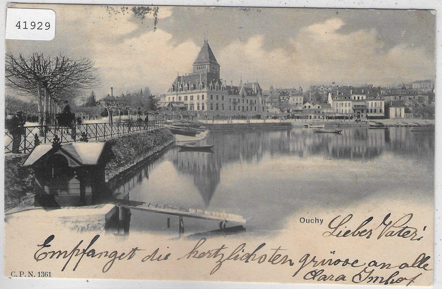 Cartoline postali: Ouchy - Port – Usato da Ettingen venduto da Kartenplanet