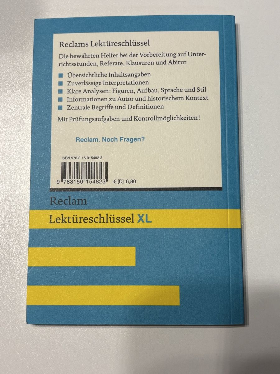 Libri: Effi Briest - Reclam Lektüreschlüssel XL – Nuovo (secondo la descrizione) da Zürich venduto da haj_cp28 1