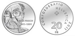 2011. 20 FR. 100. Geburtstag von Max Frisch.