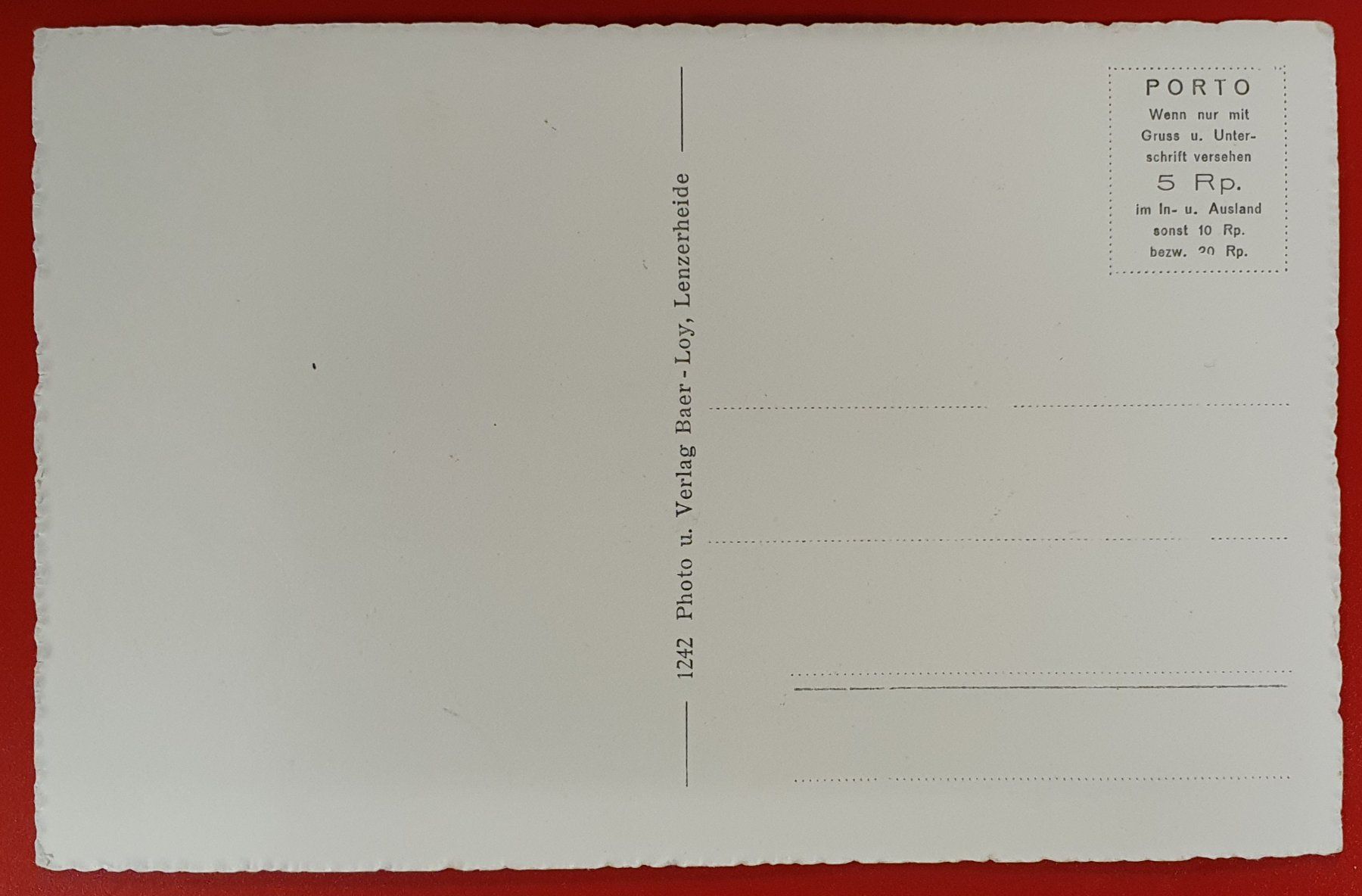Ansichtskarten: Lenz - Kirche – Gebraucht aus Kreuzlingen von Rschweiz1 1