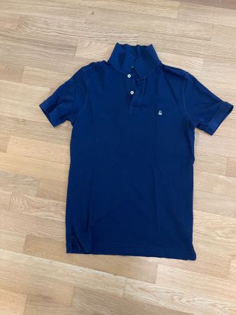 NEU Benetton Polo Shirt Grösse S Blau und Grau